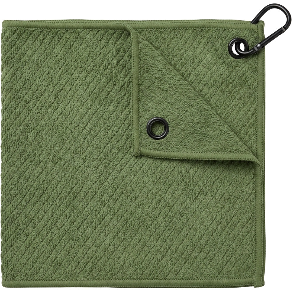 Txfvd Diamond-Weave Court Towel with Grommet and Carabiner Moss - Product view