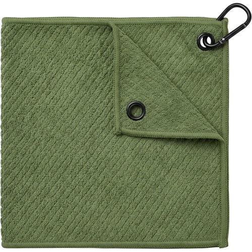 Txfvd Diamond-Weave Court Towel with Grommet and Carabiner Moss - Product view