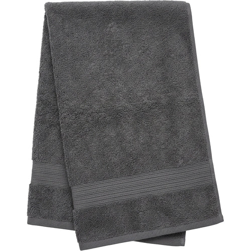 Txfvd Ribbed Cotton Terry Gym Towel 90 x 35 cm Charcoal - Product view